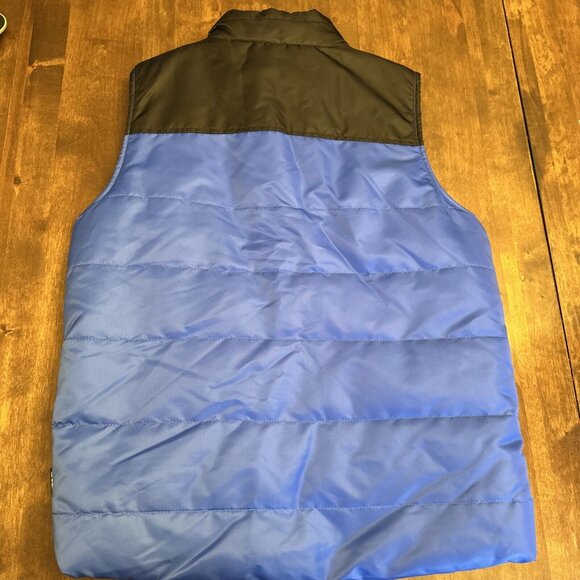 Disney Star Wars Galactic Empire Puffer‎ Vest Youth Size 11/12 Full Zip Blue - Picture 8 of 8
